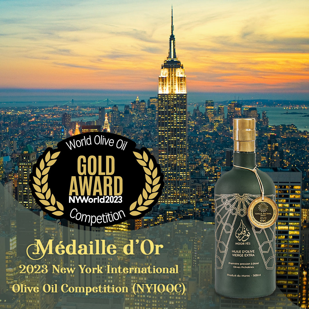 La qualité exceptionnelle de notre huile d'olive extra vierge récompensée par une médaille d'or 🥇